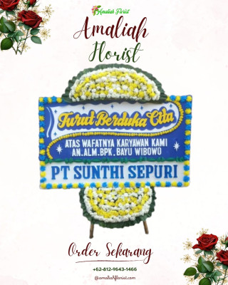 Papan Bunga Duka di Karangtempel