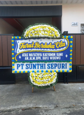 Papan Bunga Duka di Karangtempel