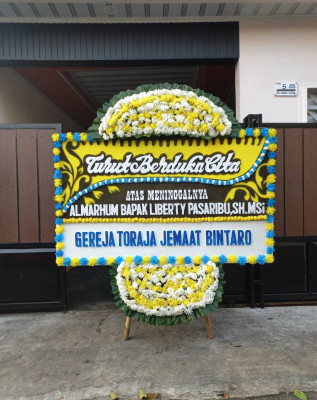 Papan Bunga Duka di Karangtempel